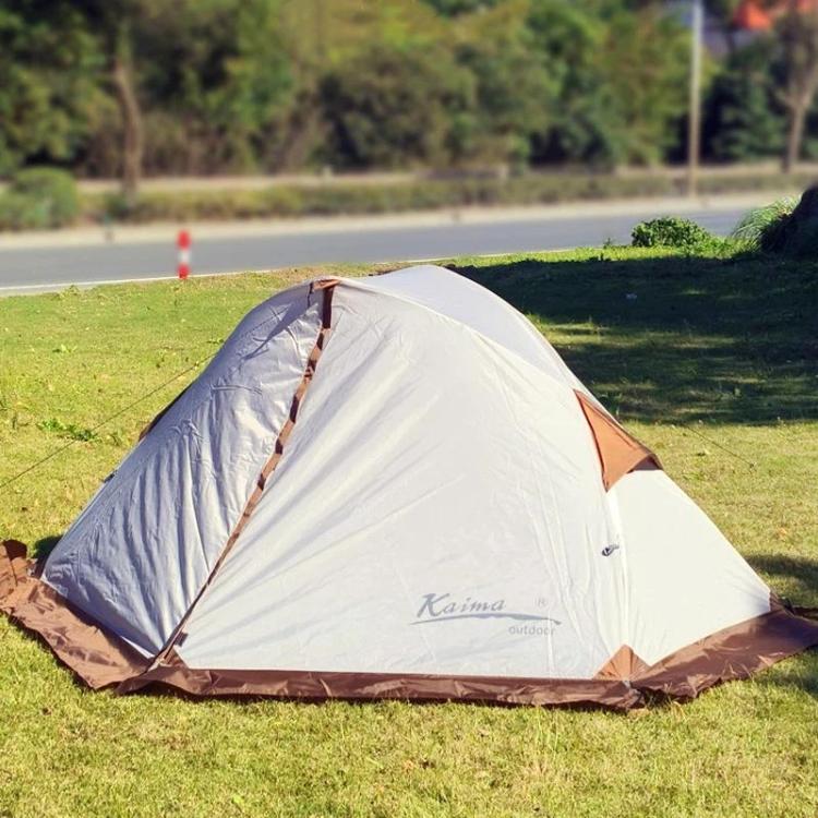 Kaima Outdoor Lightweight Waterproof Camping Tent Waterproof Breathable & Mosquito-Proof Tent, Spec: With Snow Skirt Grey