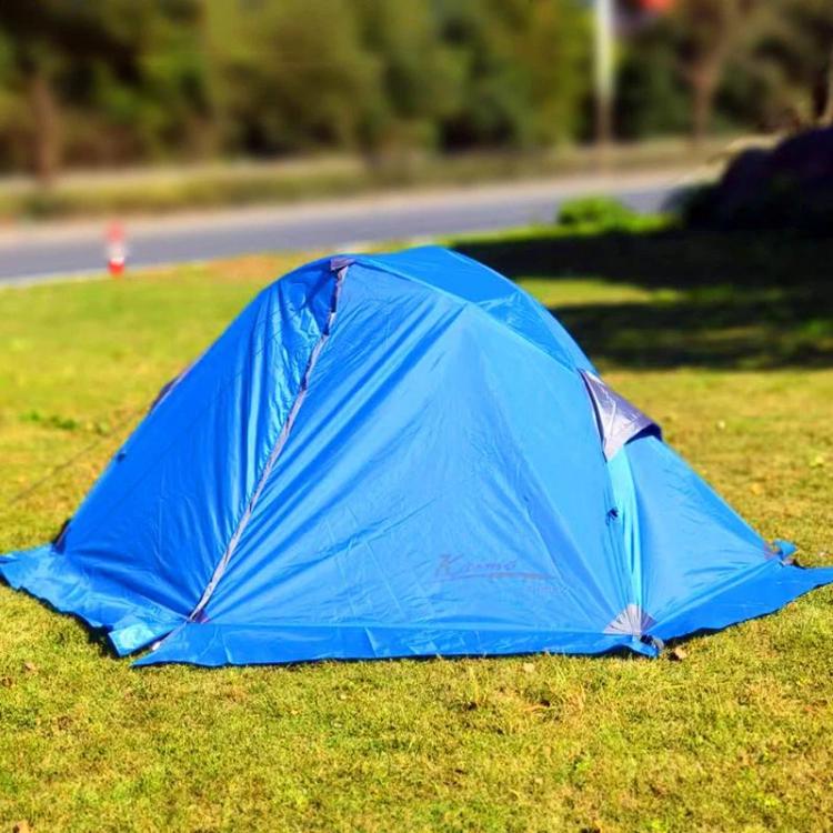 Kaima Outdoor Lightweight Waterproof Camping Tent Waterproof Breathable & Mosquito-Proof Tent, Spec: With Snow Skirt Blue