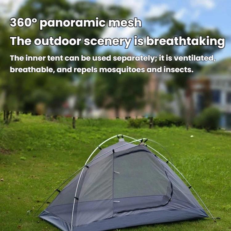 Kaima Outdoor Lightweight Waterproof Camping Tent Waterproof Breathable & Mosquito-Proof Tent, Spec: With Snow Skirt Blue