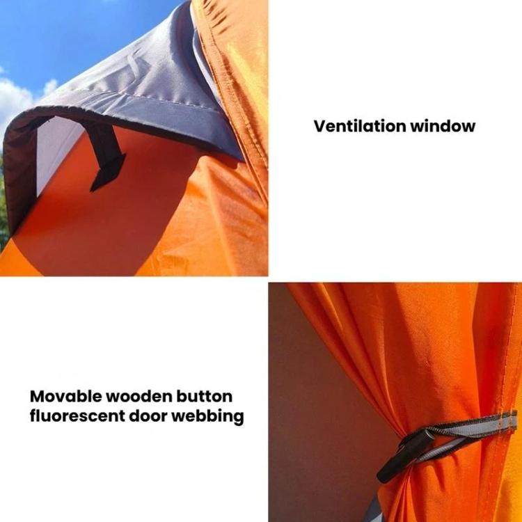 Kaima Outdoor Lightweight Waterproof Camping Tent Waterproof Breathable & Mosquito-Proof Tent, Spec: No Snow Skirt Orange