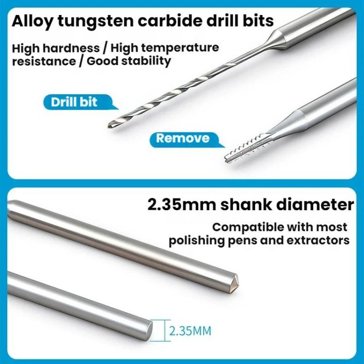 Slipped Thread Drill Bits Screwdriver Accessories for Mobile Phone Repair
