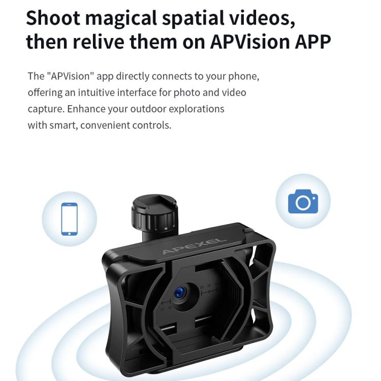 APEXEL WiFi 2MP Digital Eyepiece APP Control For Microscopes, Monocular/Binocular Telescopes - APL-DC001
