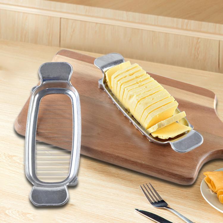 LsCook Die-Cast Aluminum Stainless Steel Cheese Slicer Butter Foie Gras Slicer, Style: Polished
