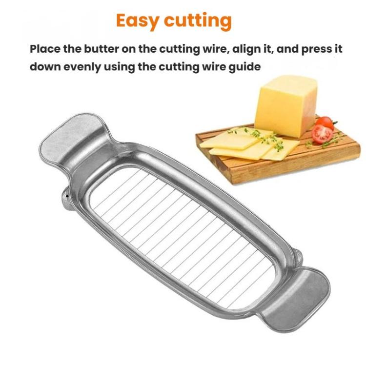 LsCook Die-Cast Aluminum Stainless Steel Cheese Slicer Butter Foie Gras Slicer, Style: Polished