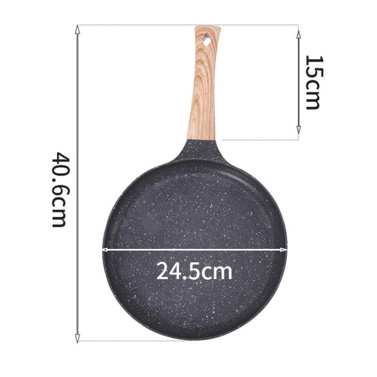 Household Multifunctional Non-Stick Frying Pan Non-Stick Pan For Eggs & Pizza, Spec: Medium Black