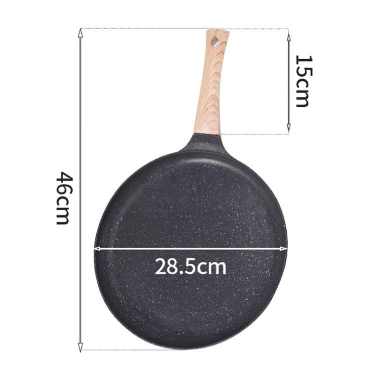 Household Multifunctional Non-Stick Frying Pan Non-Stick Pan For Eggs & Pizza, Spec: Large Black