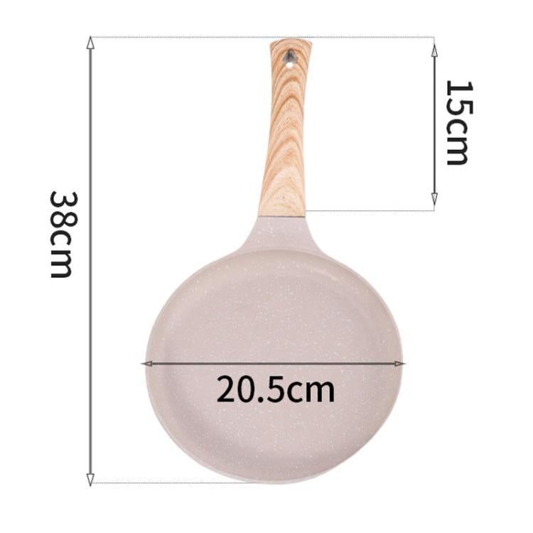 Household Multifunctional Non-Stick Frying Pan Non-Stick Pan For Eggs & Pizza, Spec: Small Beige
