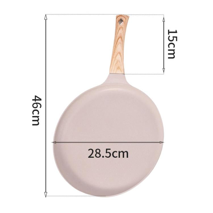 Household Multifunctional Non-Stick Frying Pan Non-Stick Pan For Eggs & Pizza, Spec: Large Beige