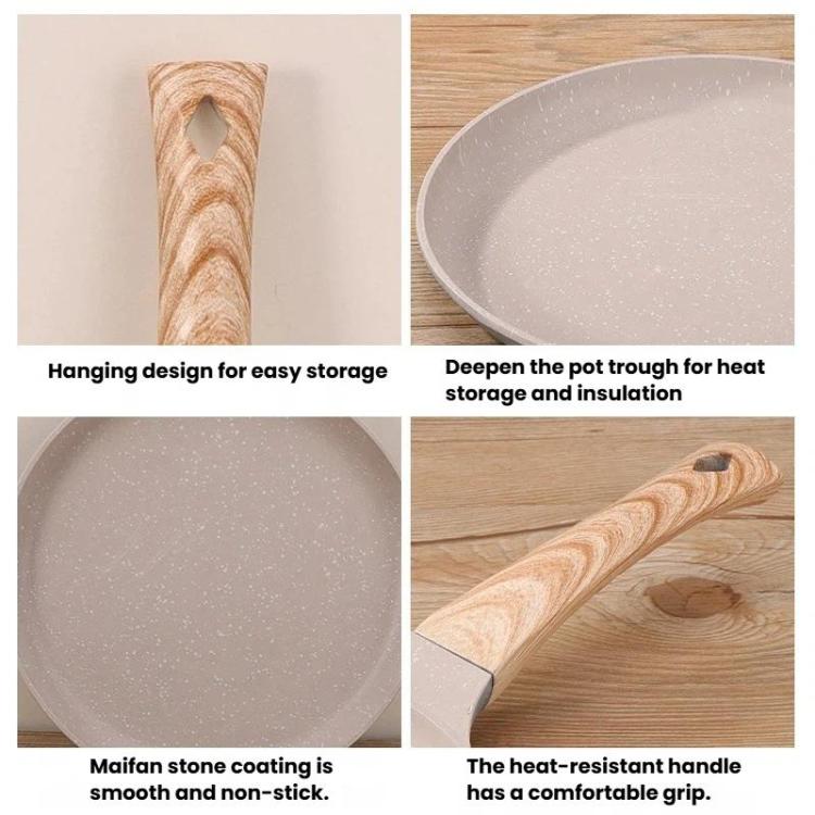 Household Multifunctional Non-Stick Frying Pan Non-Stick Pan For Eggs & Pizza, Spec: Small Black