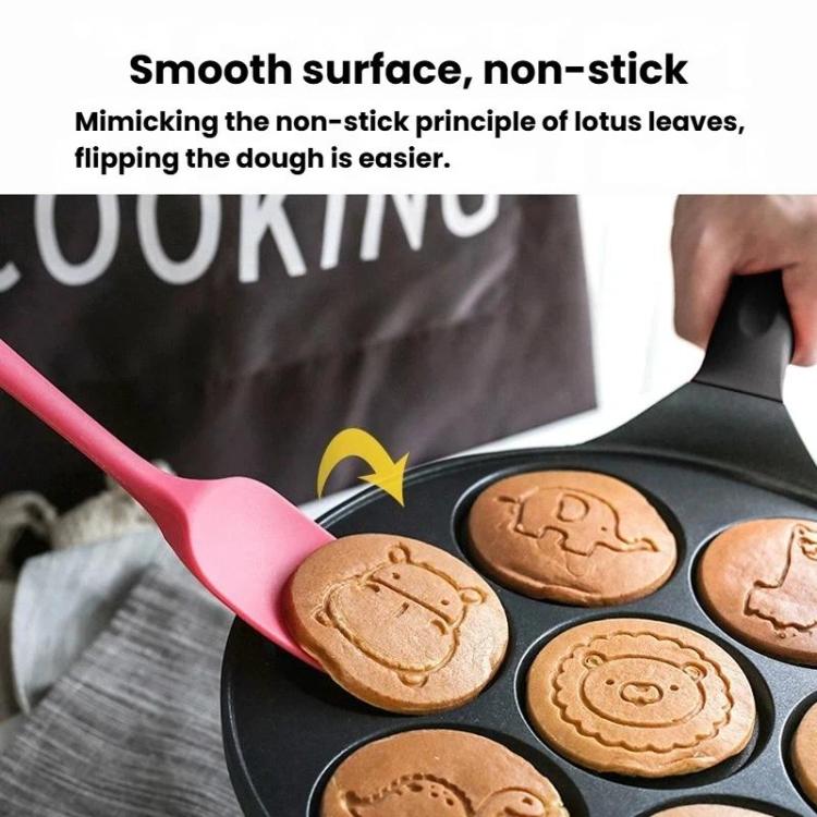 7-Cup Non-Stick Breakfast Burger Pan Household Flat Bottom Egg Frying Pan, Style: Smooth Finish General
