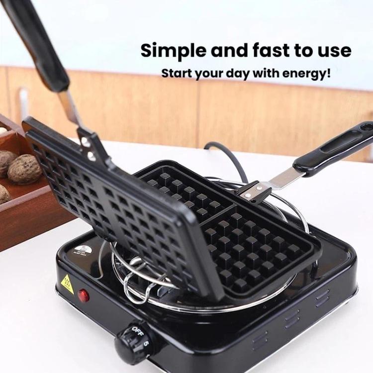 Non-Stick Sandwich & Waffle Baking Pan Waffle Mold For Gas Stove & Induction Cooker, Style: Bilateral