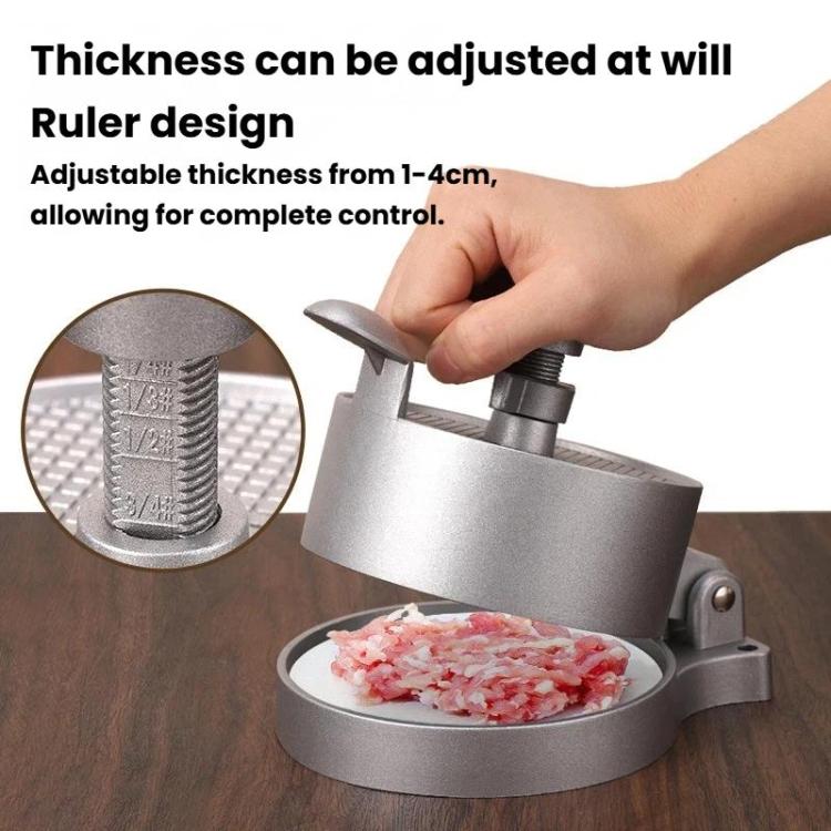Portable Household Manual Round Meat Press Kitchen Hamburger Patty Mold, Style: Spring