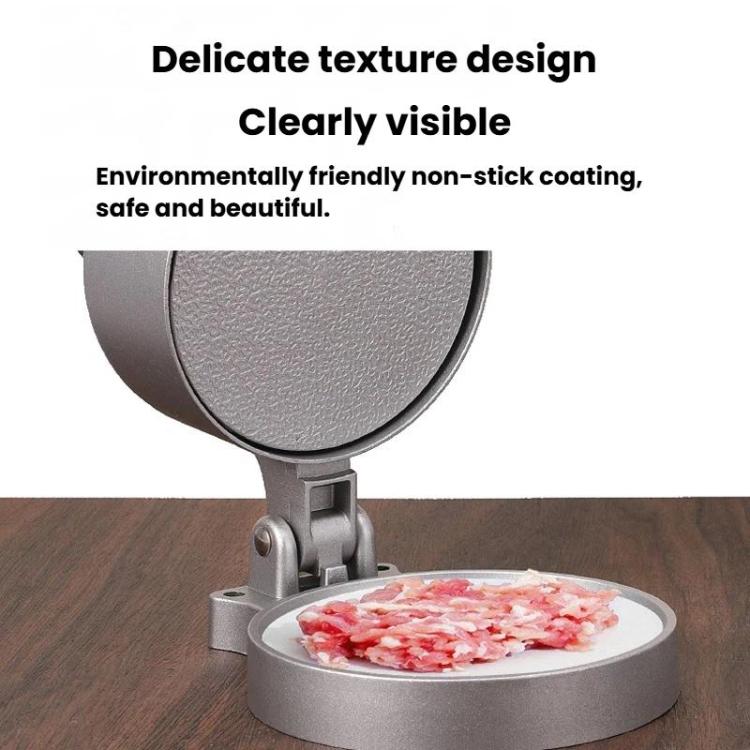 Portable Household Manual Round Meat Press Kitchen Hamburger Patty Mold, Style: Spring