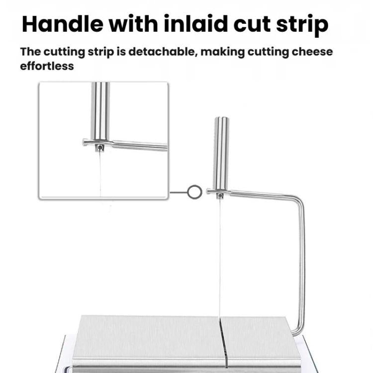 LsCook Stainless Steel Multi-Function Cheese Slicer, Spec: With Scale Boxed