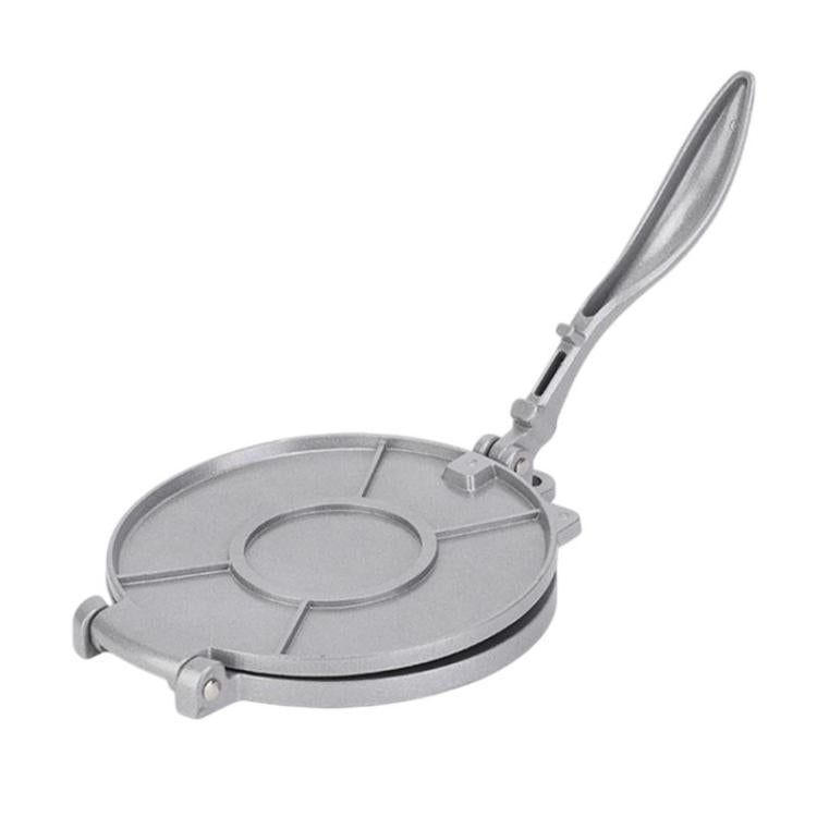 Aluminum Alloy Manual Dough Press Round Dumpling Wrapper Pastry Mold, Spec: Large Silver