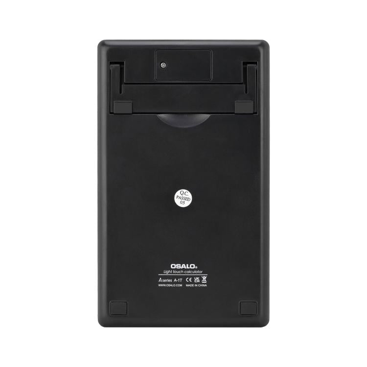 OSALO  A-1T  Tax Calculator with 12-Digit Display, Flip-Up Stand & Solar/ Button Battery Dual Power