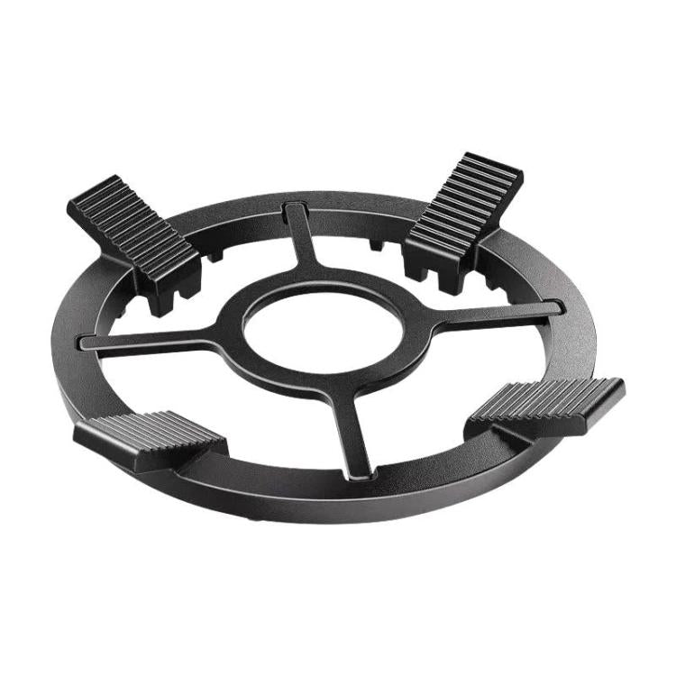 Universal Cast Steel Non-Slip Rack For Woks & Milk Pans Household Kitchen Stove Support Stand - Black
