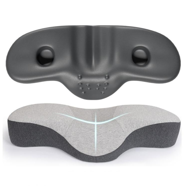 Frog Design Neck Pillow for Pain Relief Memory Foam Cervical Pillow with Ergonomic Contour for Side & Back Sleepers Bamboo Charcoal Version