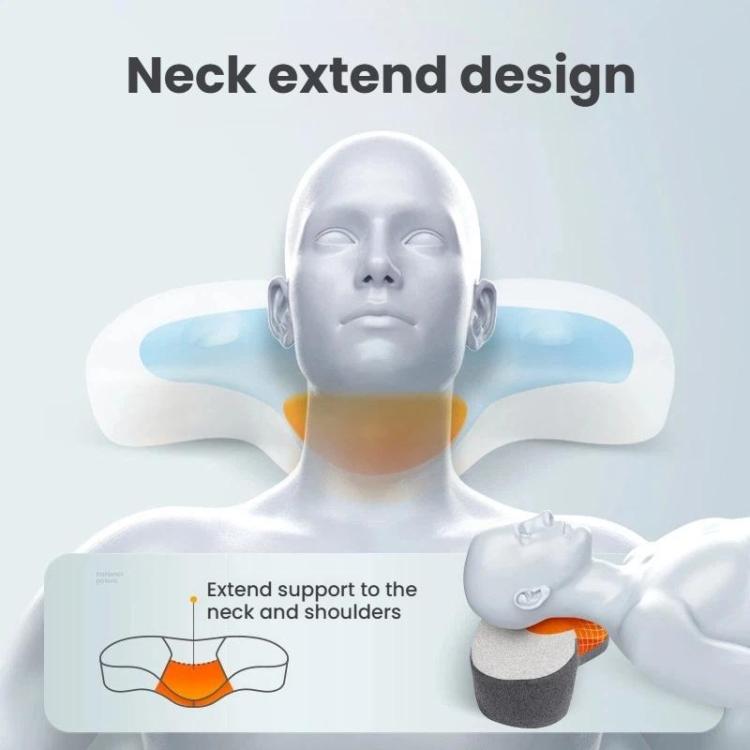 Frog Design Neck Pillow for Pain Relief Memory Foam Cervical Pillow with Ergonomic Contour for Side & Back Sleepers USB Heated Version