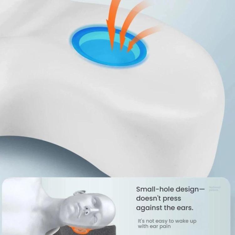 Frog Design Neck Pillow for Pain Relief Memory Foam Cervical Pillow with Ergonomic Contour for Side & Back Sleepers Standard Version