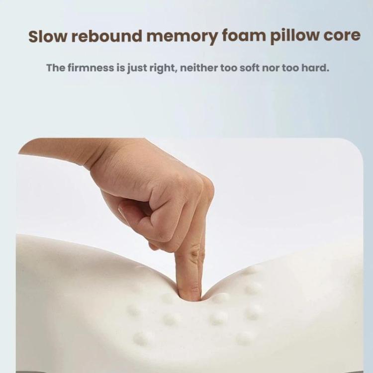 Frog Design Neck Pillow for Pain Relief Memory Foam Cervical Pillow with Ergonomic Contour for Side & Back Sleepers Bamboo Charcoal Version