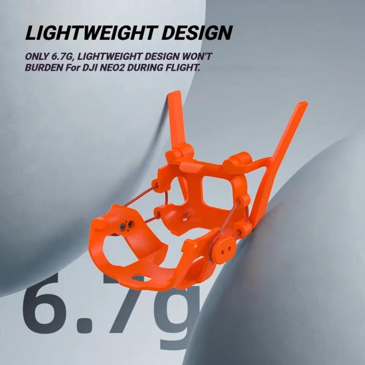 For DJI Neo 2  RCSTQ Tail Fin Protector Antenna Guard Shockproof Cover for Crash and Scratch Protection - Orange