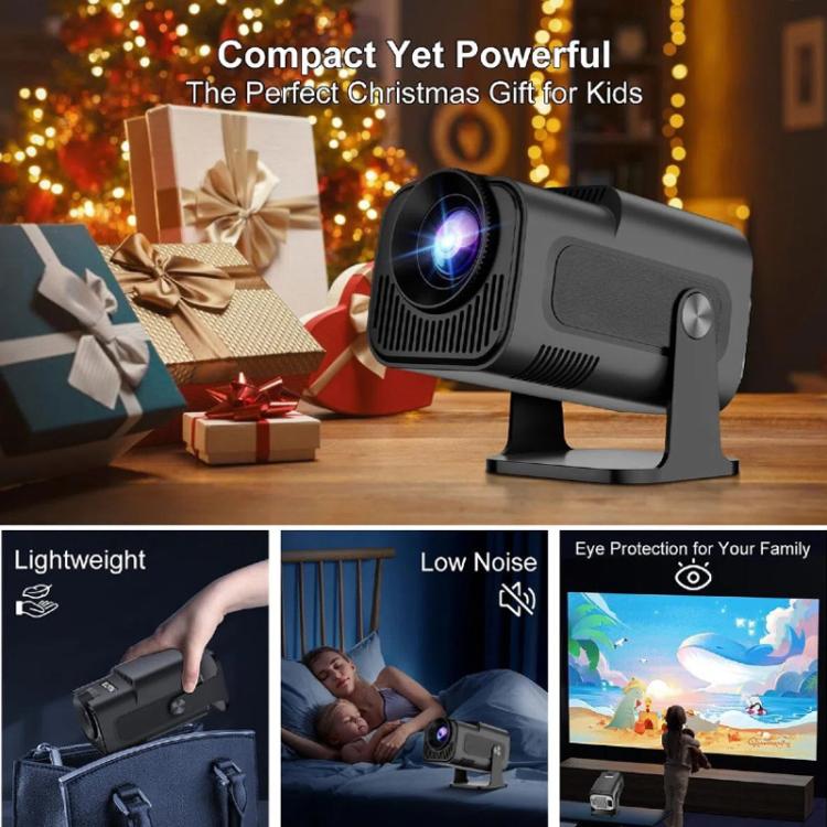 HY320 Mini Android 11 Portable 4K HD Projector With WiFi 6, Bluetooth, 180-Degree Rotation, Wireless Screen Mirroring EU Plug