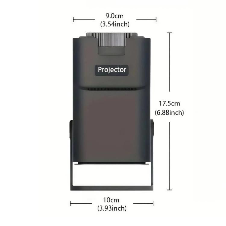 HY320 Mini Android 11 Portable 4K HD Projector With WiFi 6, Bluetooth, 180-Degree Rotation, Wireless Screen Mirroring UK Plug
