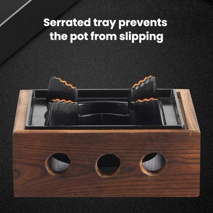 WJ Three-Hole Alcohol Stove Base Aluminum Alloy Square Stove & Dry Pot Stove, Size: Small