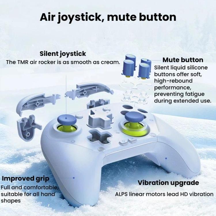MOBAPAD Pro2-HD LSR Air Rocker Game Controller Bluetooth Wireless Controller For Switch 2 / PC - Blue
