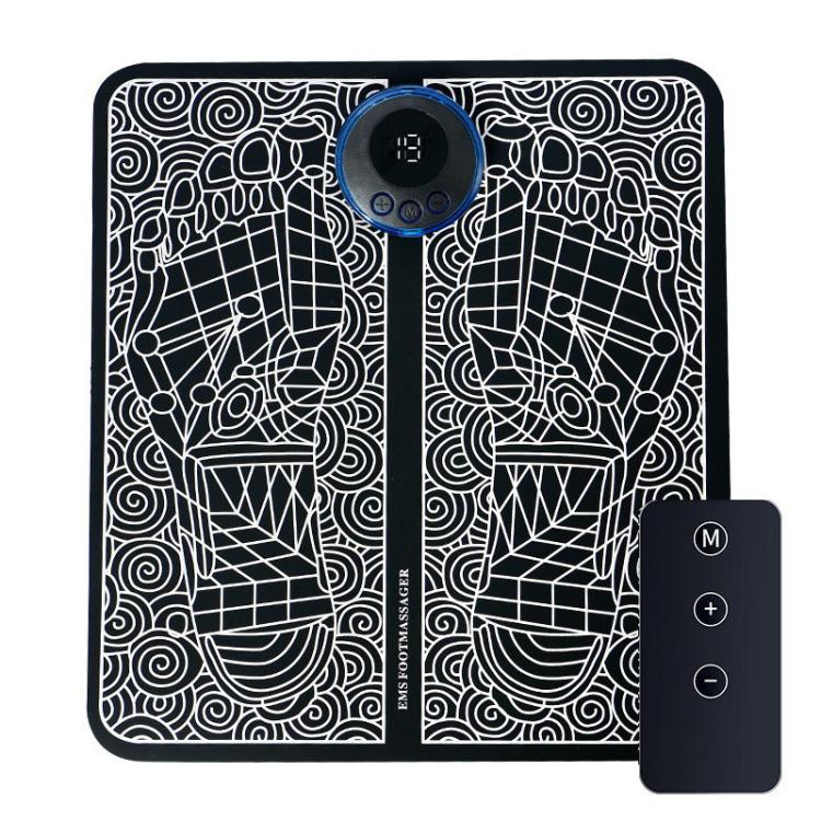 Smart Foot Massage Mat Pulsed Foot Massager, Spec: LCD Charging With Remote Control