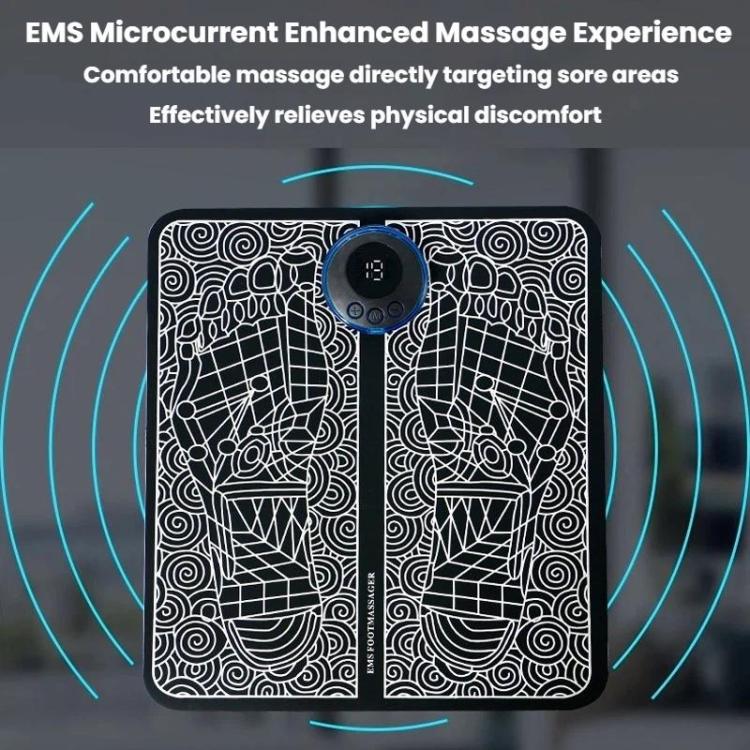 Smart Foot Massage Mat Pulsed Foot Massager, Spec: LCD Charging