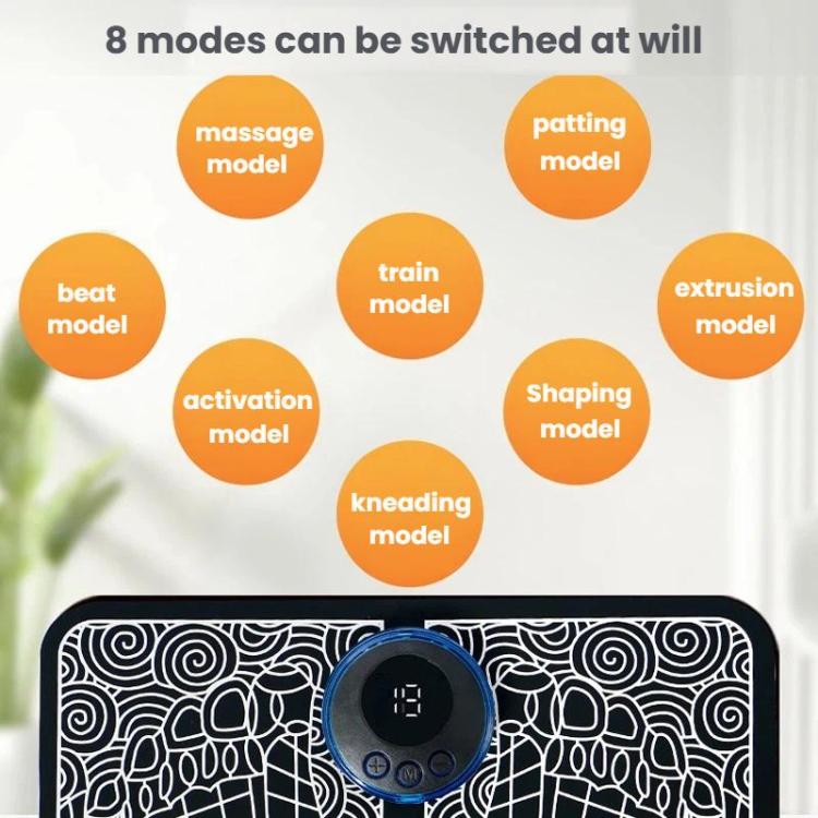 Smart Foot Massage Mat Pulsed Foot Massager, Spec: LCD Charging With Remote Control