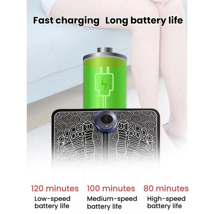 Smart Foot Massage Mat Pulsed Foot Massager, Spec: LCD Charging With Remote Control