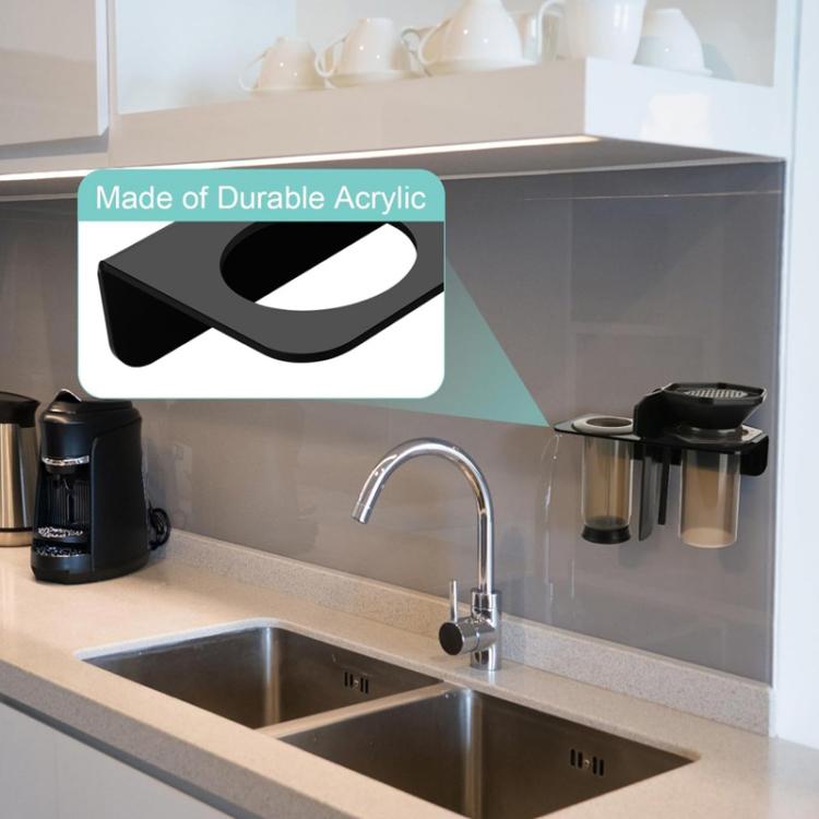 YX238 Coffee Maker Wall-Mounted Acrylic Holder For Original AeroPress Coffee Press