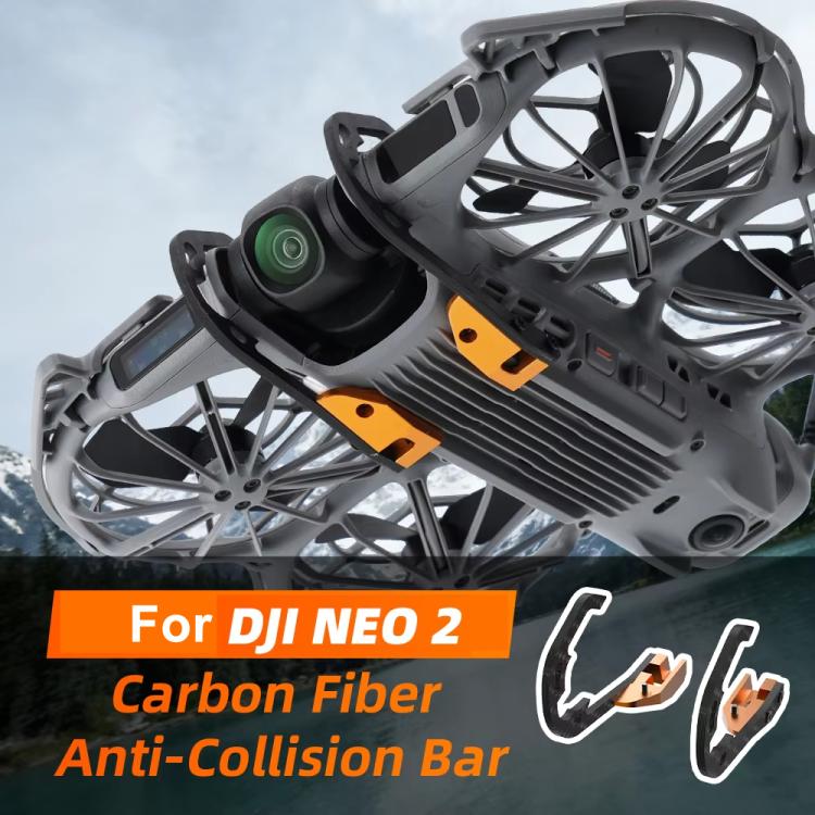 For DJI Neo 2 RCSTQ Carbon Fiber Bumper Guard Anti-Collision Gimbal & Lens Protector