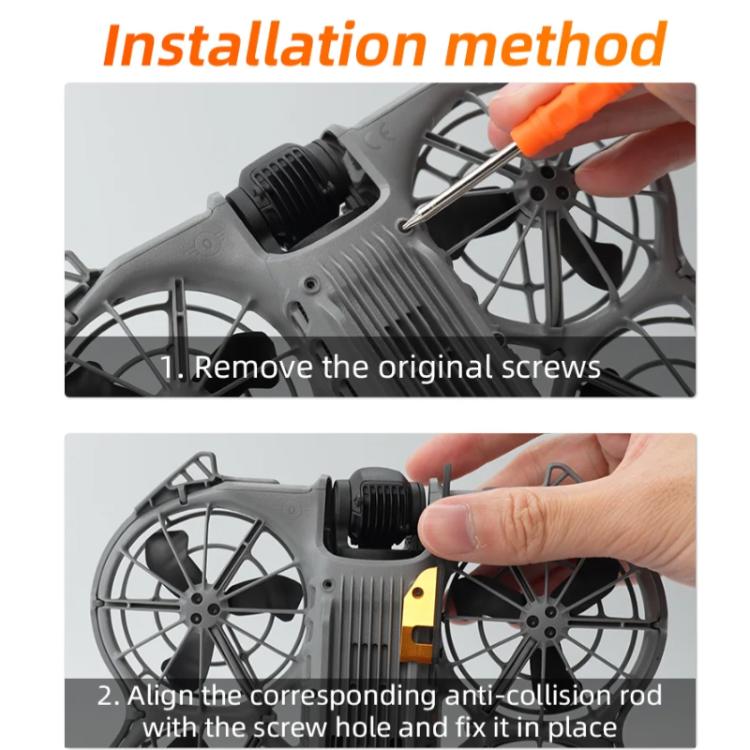 For DJI Neo 2 RCSTQ Carbon Fiber Bumper Guard Anti-Collision Gimbal & Lens Protector