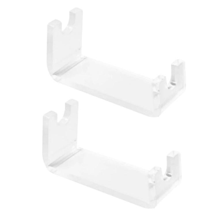 YX240 2pcs Acrylic Waterproof Shaver Holder Portable Bathroom Countertop Storage Rack