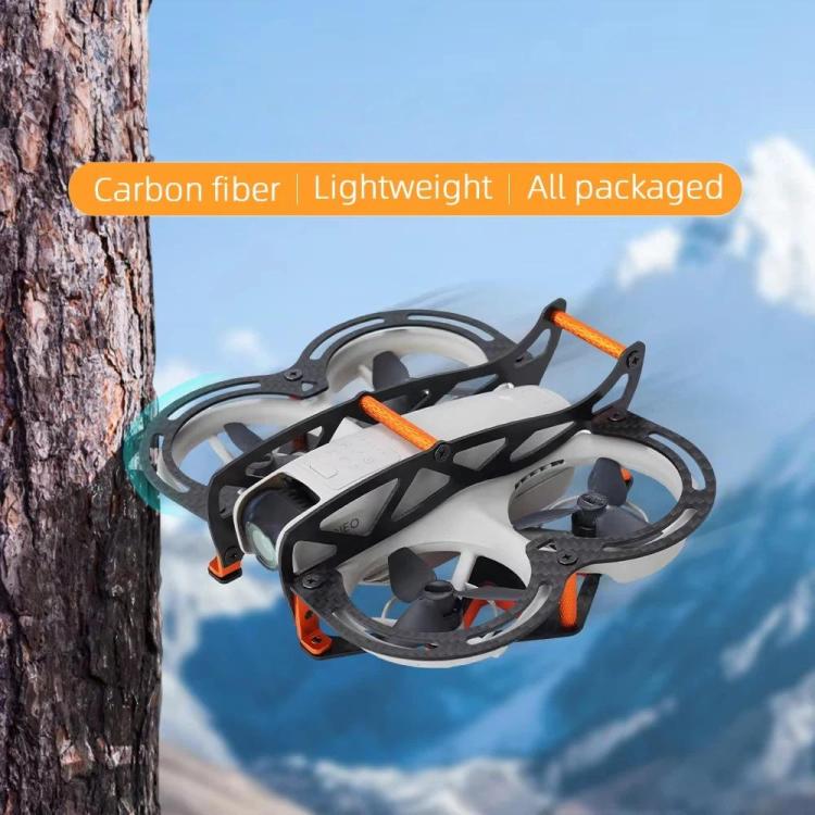 For DJI Neo RCSTQ Full Carbon Fiber Anti-collision Armor Crash Protection Bumper Guard - Orange