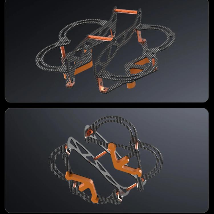 For DJI Neo RCSTQ Full Carbon Fiber Anti-collision Armor Crash Protection Bumper Guard - Orange