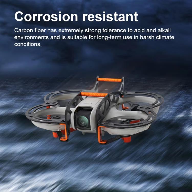 For DJI Neo RCSTQ Full Carbon Fiber Anti-collision Armor Crash Protection Bumper Guard - Orange