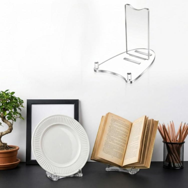 YX241 Adjustable Acrylic Photo Frame Stand For 7-12 Inch Frames, Plates & Books Display