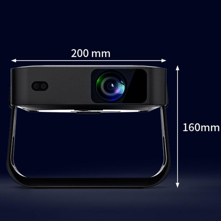R6 Portable Ultra-Thin Projector HD 1080P Auto-Focus Mini Home Projector UK Plug