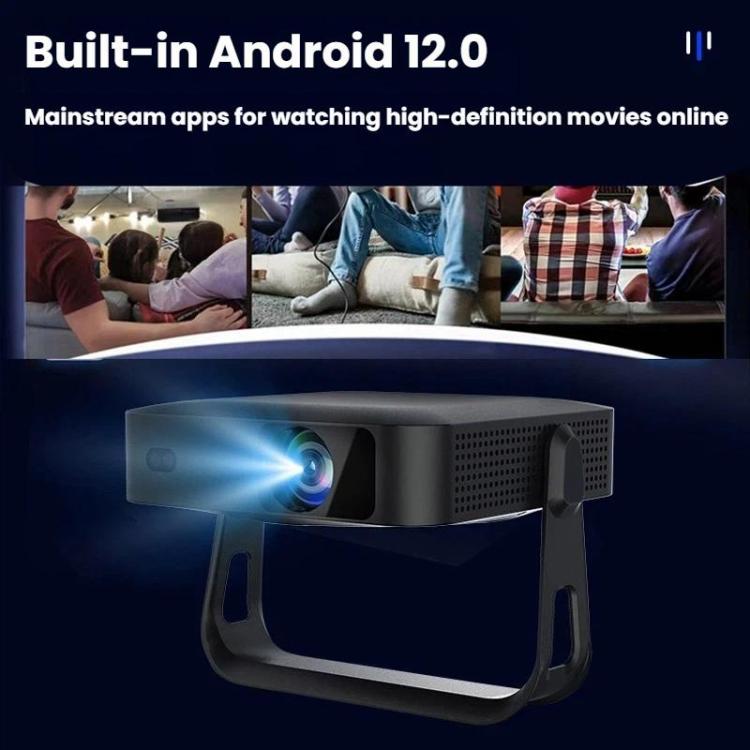 R6 Portable Ultra-Thin Projector HD 1080P Auto-Focus Mini Home Projector UK Plug