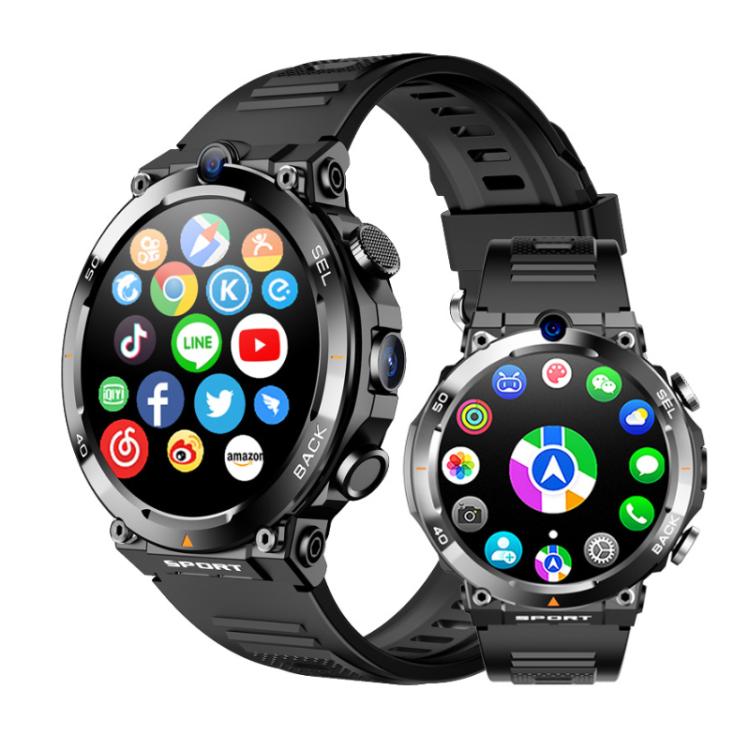 Eurasian African Versions APP Download Dual-Camera Video Calling Smartwatch - Black 2+16G