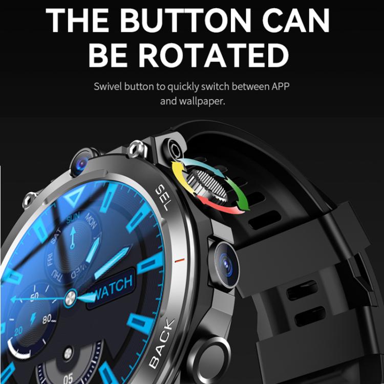 Eurasian African Versions APP Download Dual-Camera Video Calling Smartwatch - Black 2+16G