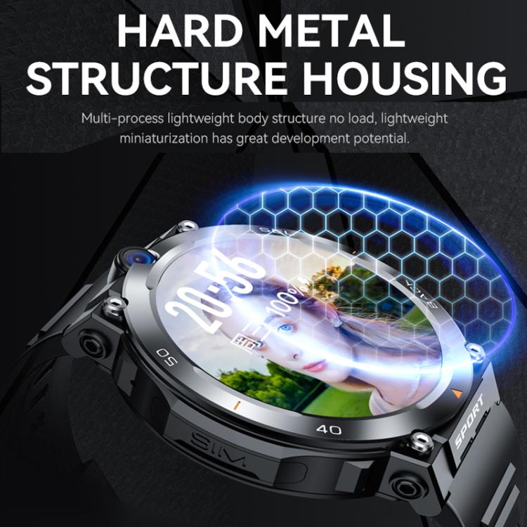 Eurasian African Versions APP Download Dual-Camera Video Calling Smartwatch - Black 2+16G