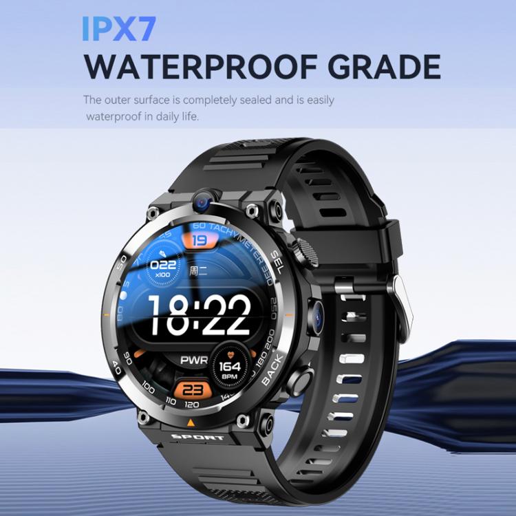 Eurasian African Versions APP Download Dual-Camera Video Calling Smartwatch - Black 2+16G