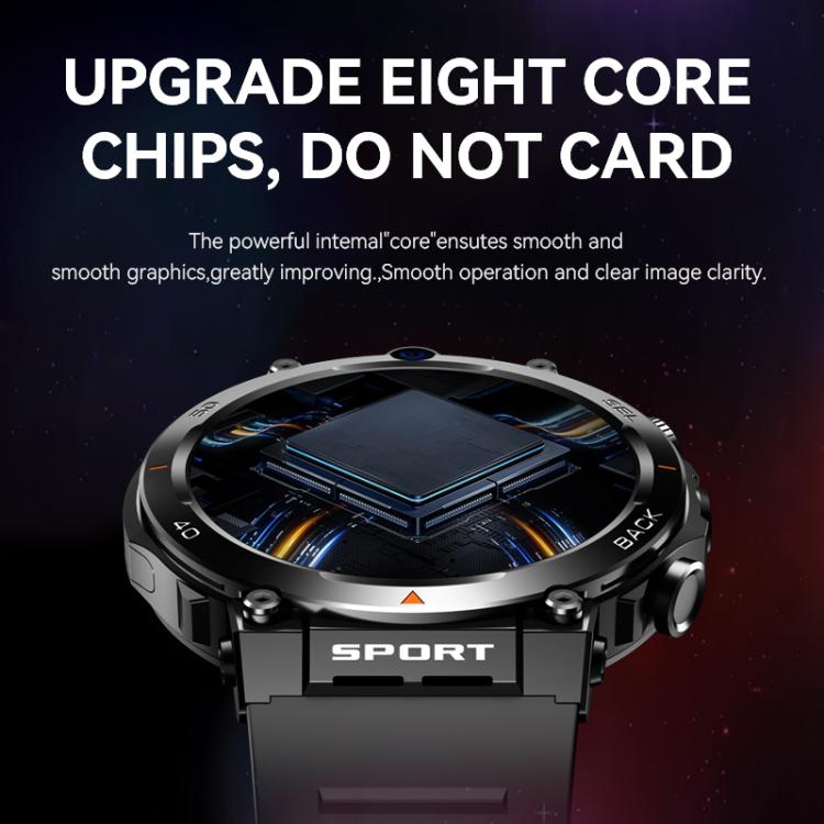 Eurasian African Versions APP Download Dual-Camera Video Calling Smartwatch - Black 2+16G