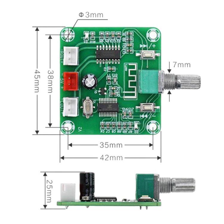 XH-A158 PAM8403 Bluetooth 5.0 Amplifier Board DIY Audio Amplifier Board